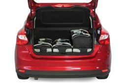 Ford Focus III 2011- 5 door Car-Bags.com travel bag set (3)
