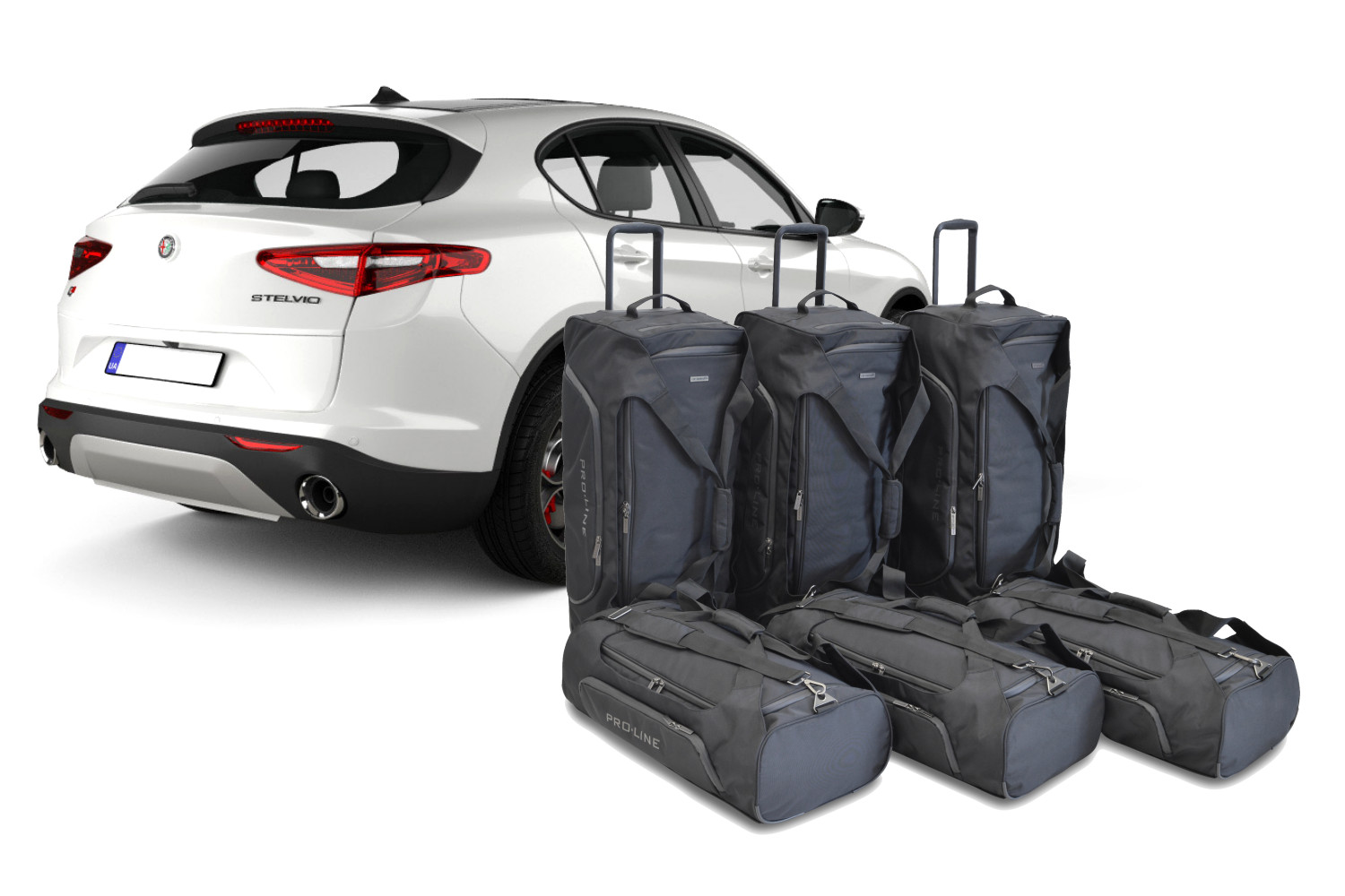 Set de sacs de voyage convient à Alfa Romeo Stelvio (949) 2017-présent Pro.Line