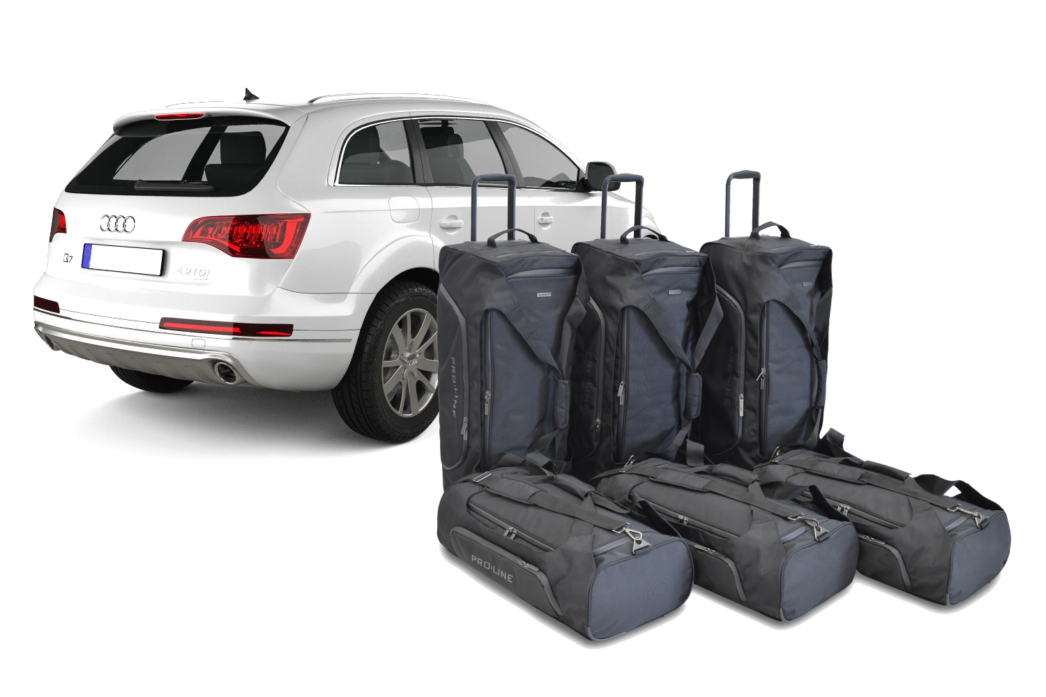 Set de sacs de voyage convient à Audi Q7 (4L) 2006-2015 Pro.Line