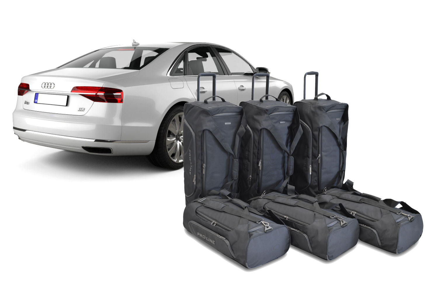 Reisetaschenset passend für Audi A8 (D4) 2013-2017 4-Türer Limousine Pro.Line