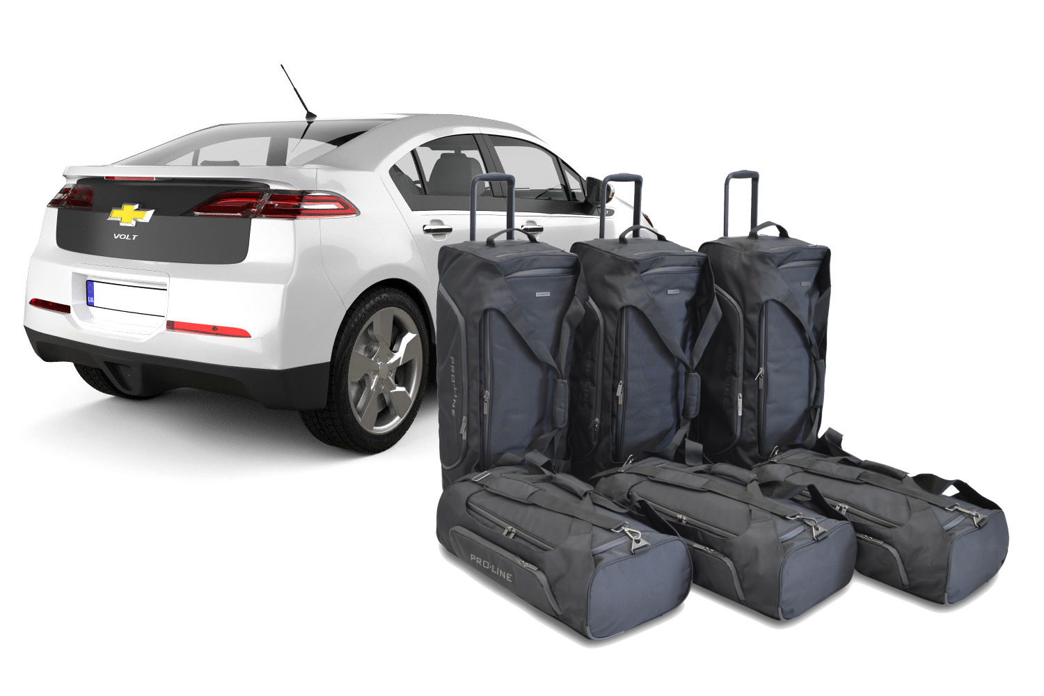 Reisetaschenset passend für Chevrolet Volt 2011-2016 5-Türer Schrägheck Pro.Line