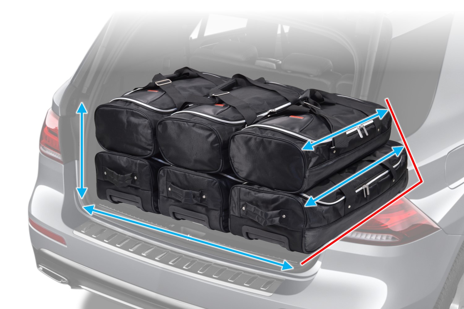 VW ID.3 2019+ KJUST Dedizierte Kofferraumtaschen 4 stk