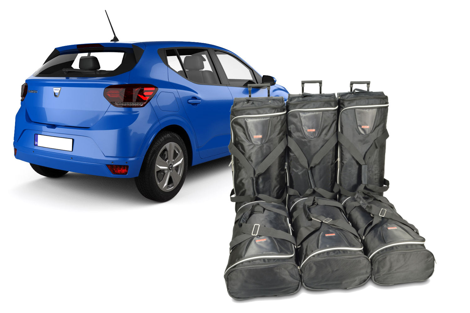 Set de sacs de voyage convient à Dacia Sandero III 2020-présent 5 portes bicorps Original