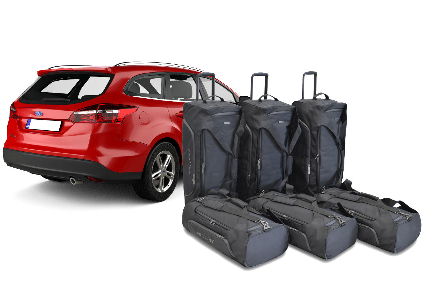 Set de sacs de voyage convient à Ford Focus III 2010-2018 break Pro.Line