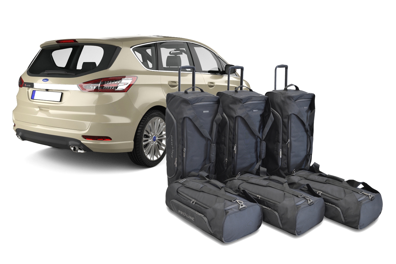 Set de sacs de voyage convient à Ford S-Max II 2015-présent Pro.Line