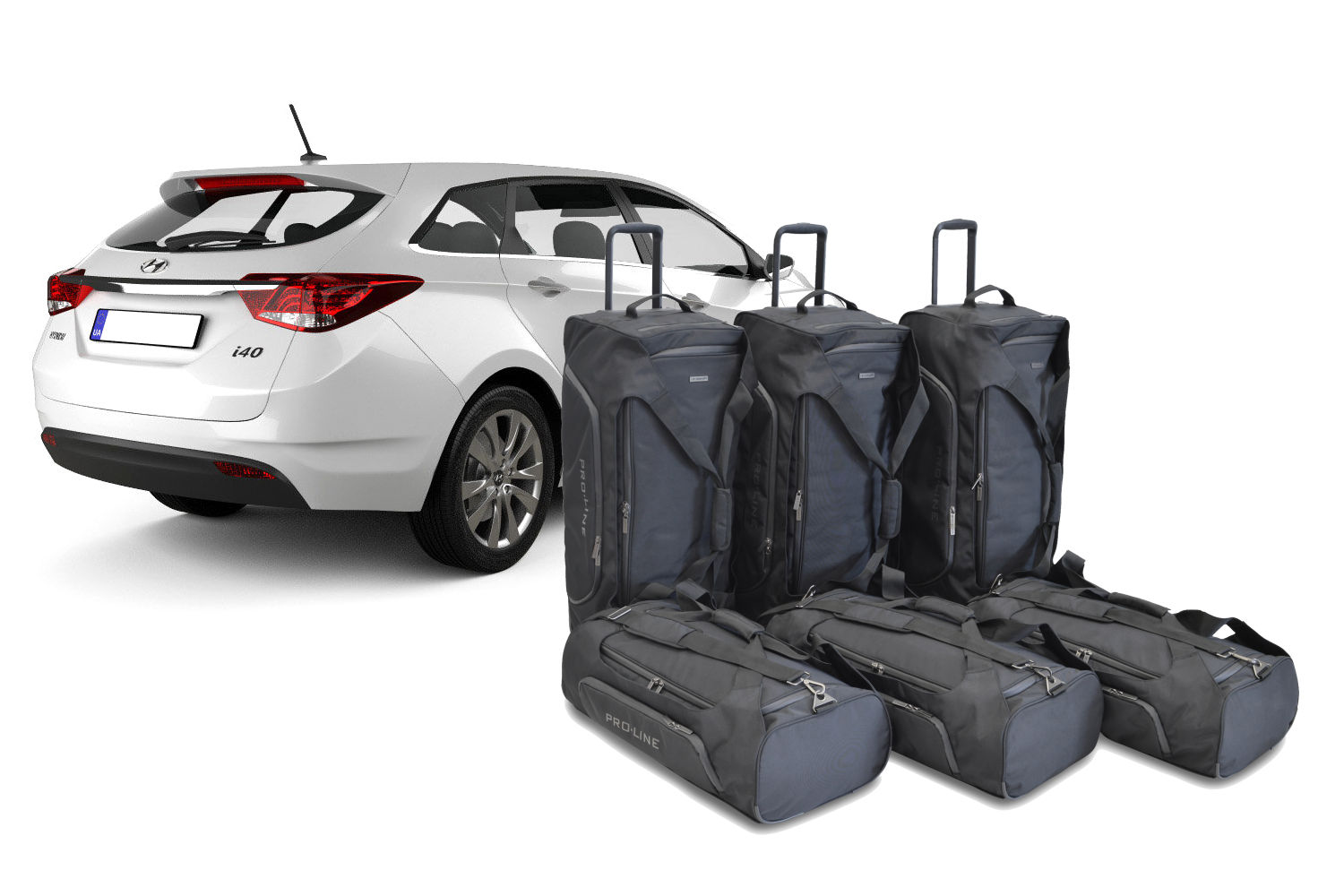 Set de sacs de voyage convient à Hyundai i40 CW 2011-présent break Pro.Line
