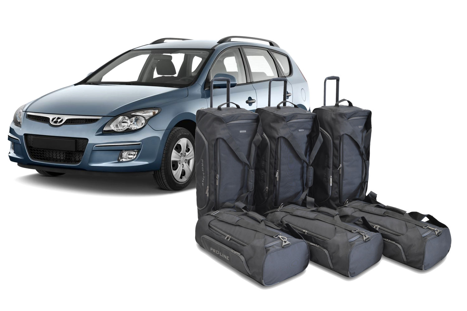 Set de sacs de voyage convient à Hyundai i30 CW (GD) 2012-2017 break Pro.Line