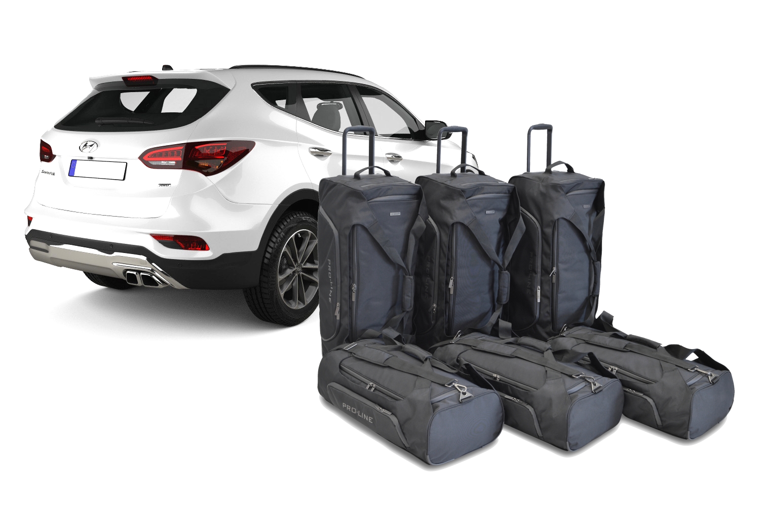Generic Bache / Housse de protection de voiture Hyundai Santa Fe double  face + sac de rangement à prix pas cher