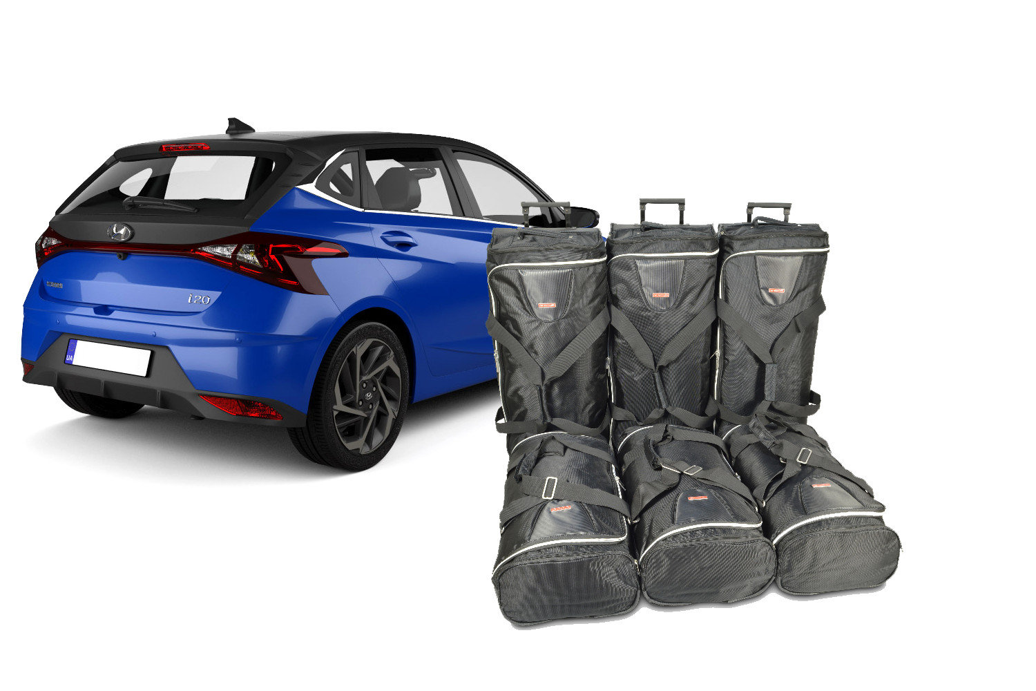 Set de sacs de voyage convient à Hyundai i20 (BC3) 2020-présent 5 portes bicorps Original
