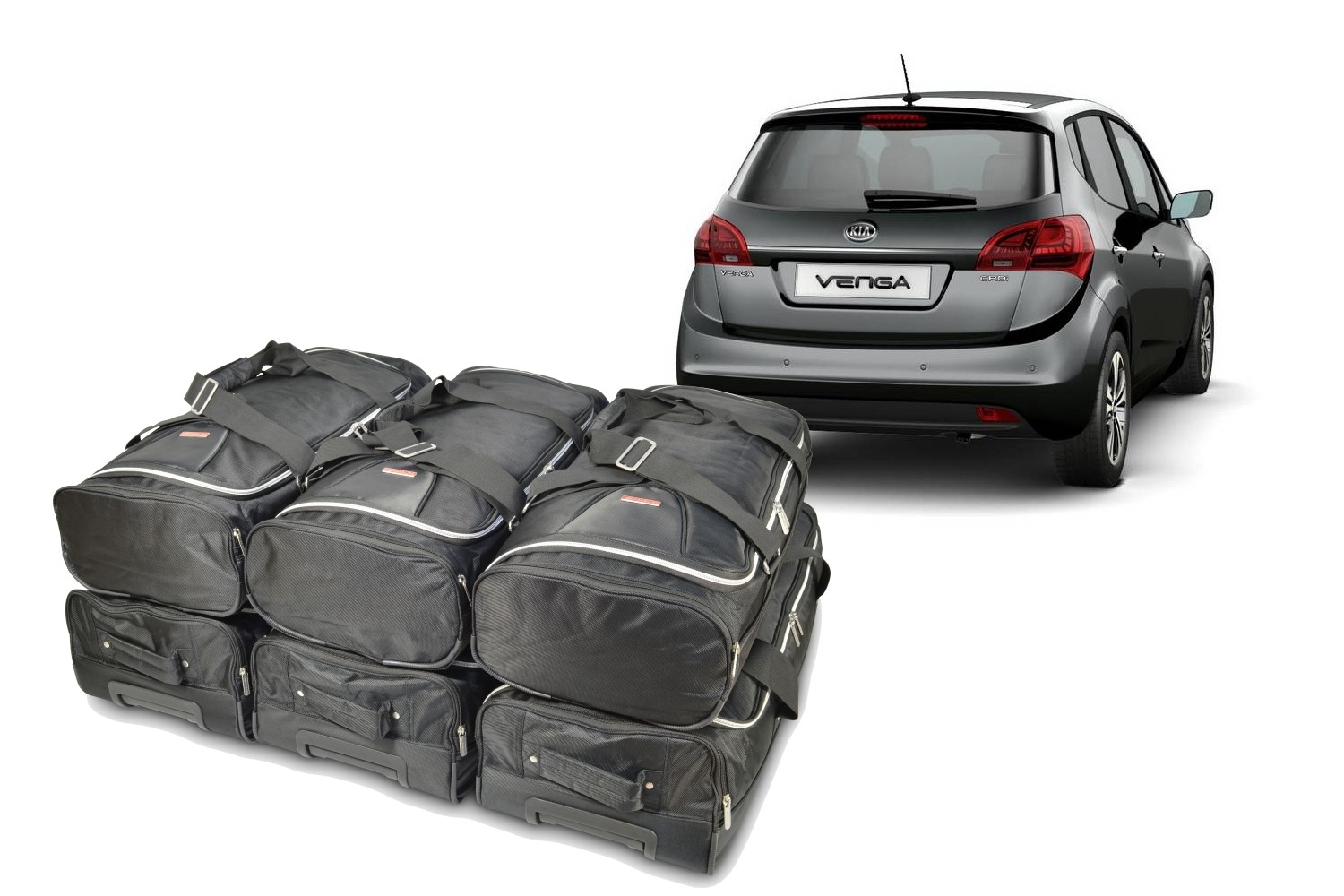 Set de sacs de voyage convient à Kia Venga 2009-2019 5 portes bicorps Original