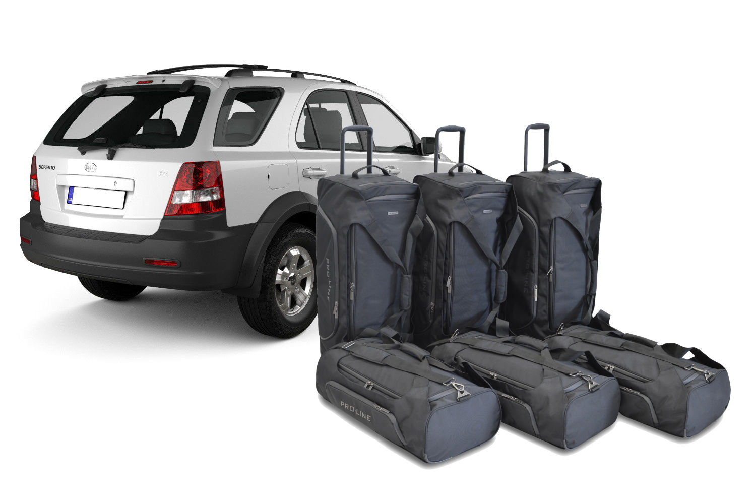 Set de sacs de voyage convient à Kia Sorento (JC-BL) 2002-2009 Pro.Line
