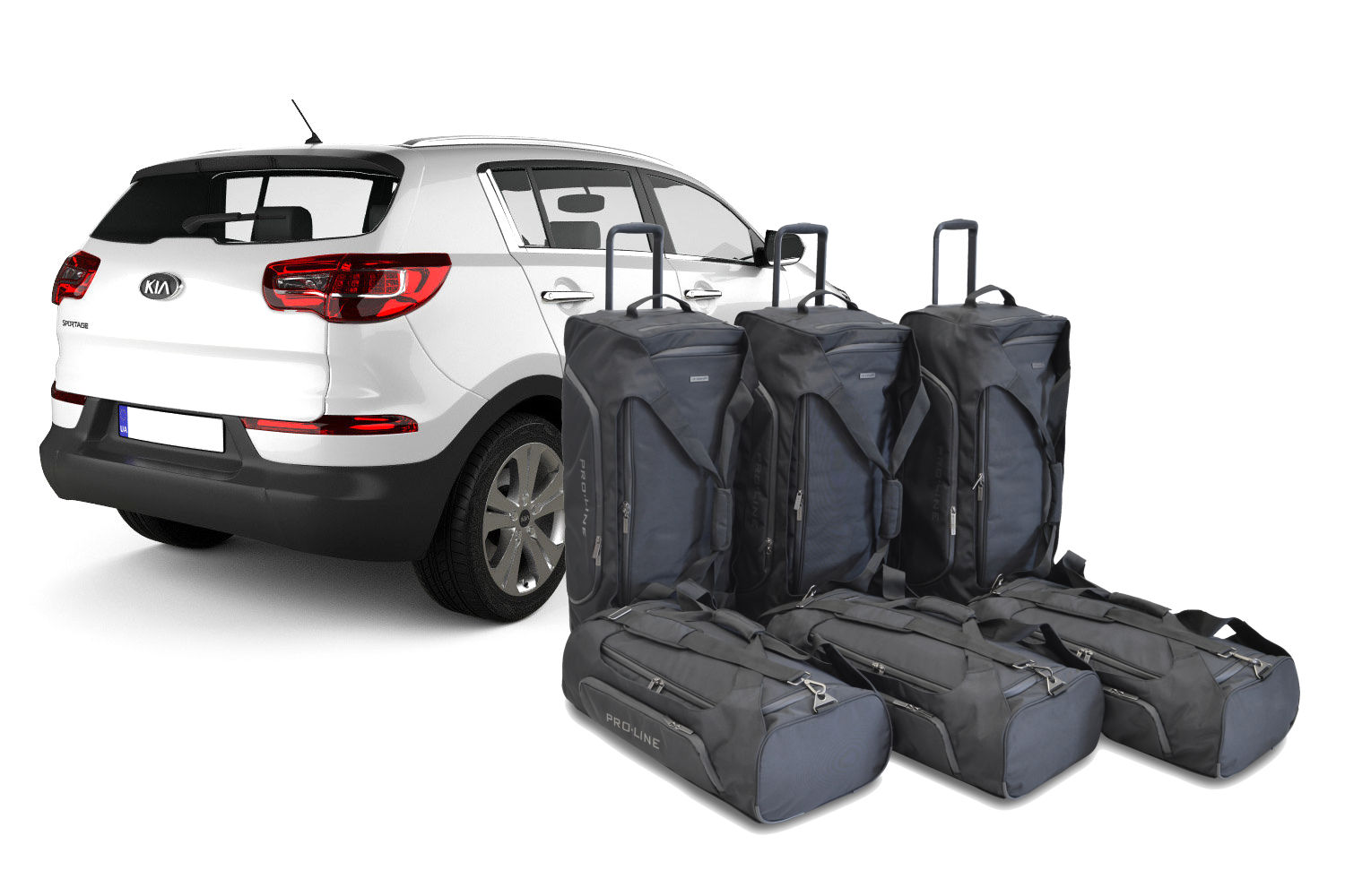 Set de sacs de voyage convient à Kia Sportage II (JE) 2004-2010 Pro.Line