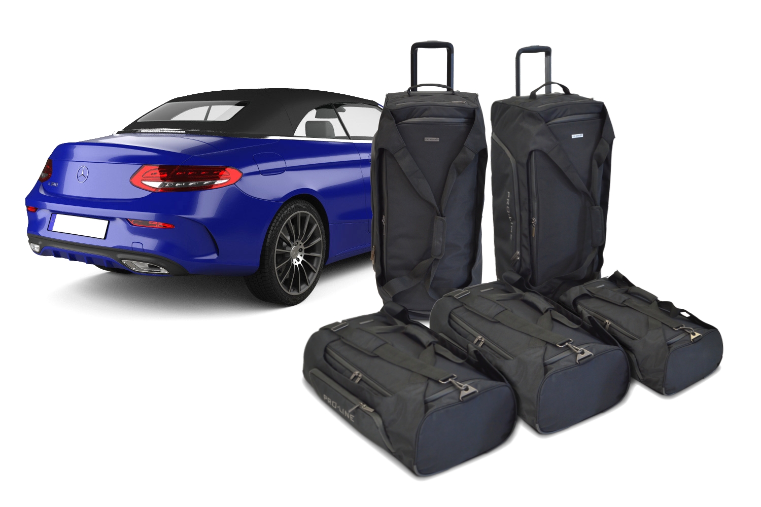 mercedes luggage set