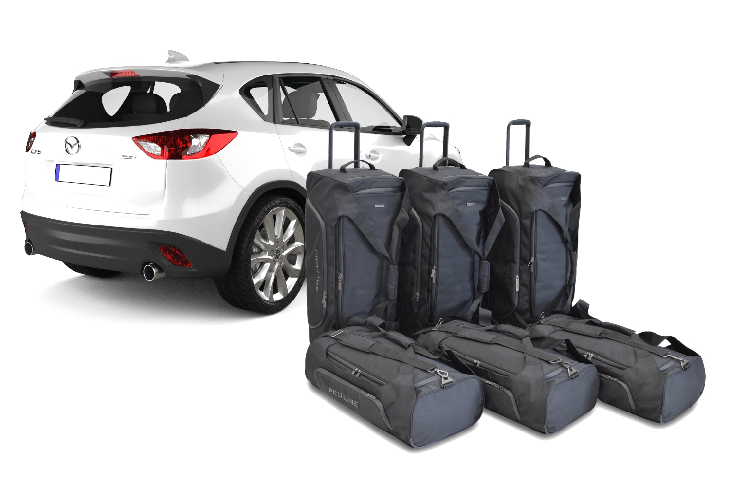 KJUST MAZDA CX-5 2011-2017 KOFFERRAUMTASCHEN SET 5 STK Luft