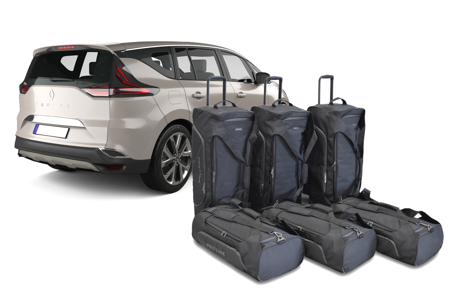 Set de sacs de voyage convient à Renault Espace V 2015-2023 Pro.Line