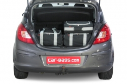 Opel Corsa D 2006-2014 5d Car-Bags reistassen - travel bags - Reisetaschen - sacs de voyage