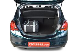 Opel Corsa E 2014- 5d Car-Bags reistassen - travel bags - Reisetaschen - sacs de voyage