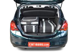 Opel Corsa E 2014- 5d Car-Bags reistassen - travel bags - Reisetaschen - sacs de voyage