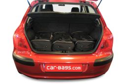 Peugeot 307 2001-2007 3 & 5 door Car-Bags.com travel bag set (2)