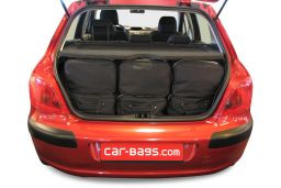 Peugeot 307 2001-2007 3 & 5 door Car-Bags.com travel bag set (4)