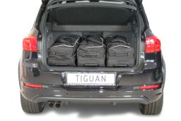 Volkswagen Tiguan (5N) high boot floor 2007-2015 Car-Bags.com travel bag set (2)