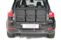 Volkswagen Tiguan (5N) high boot floor 2007-2015 Car-Bags.com travel bag set (4)