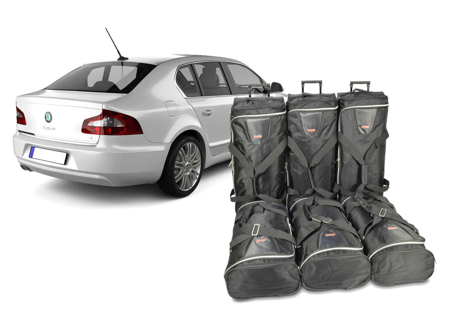 Reisetaschenset passend für Skoda Superb II (3T) 2008-2015 5-Türer Schrägheck Original