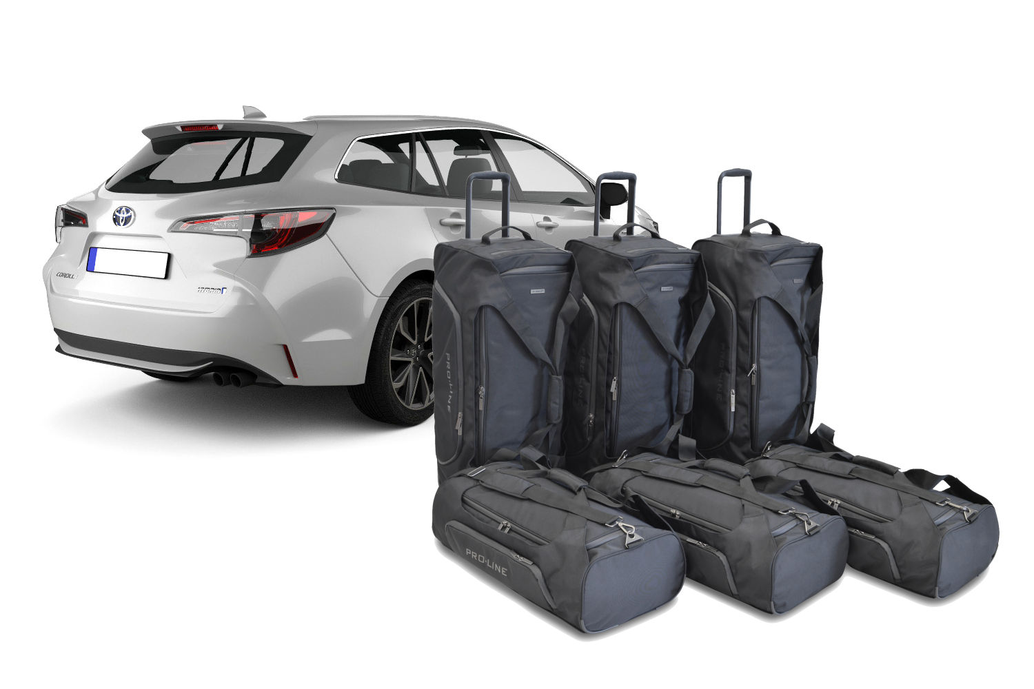 Set de sacs de voyage convient à Toyota Corolla Touring Sports (E210) 2018-présent break Pro.Line