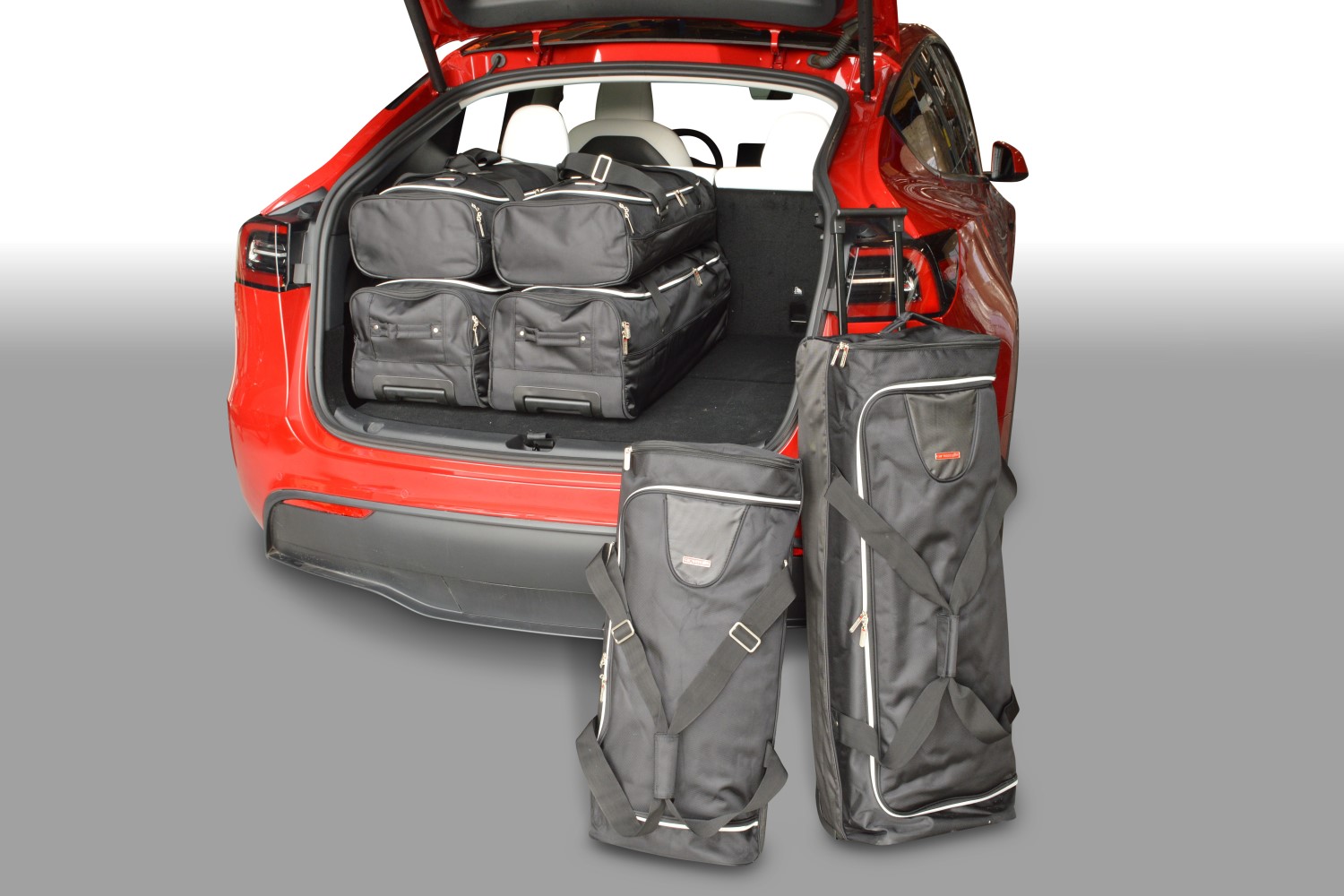 Tesla Model Y 2021+ Reisetaschen-Set 7-teilig Kofferraum Auto  Maßgeschneiderte Autotaschen – Mein Tesla Zubehör