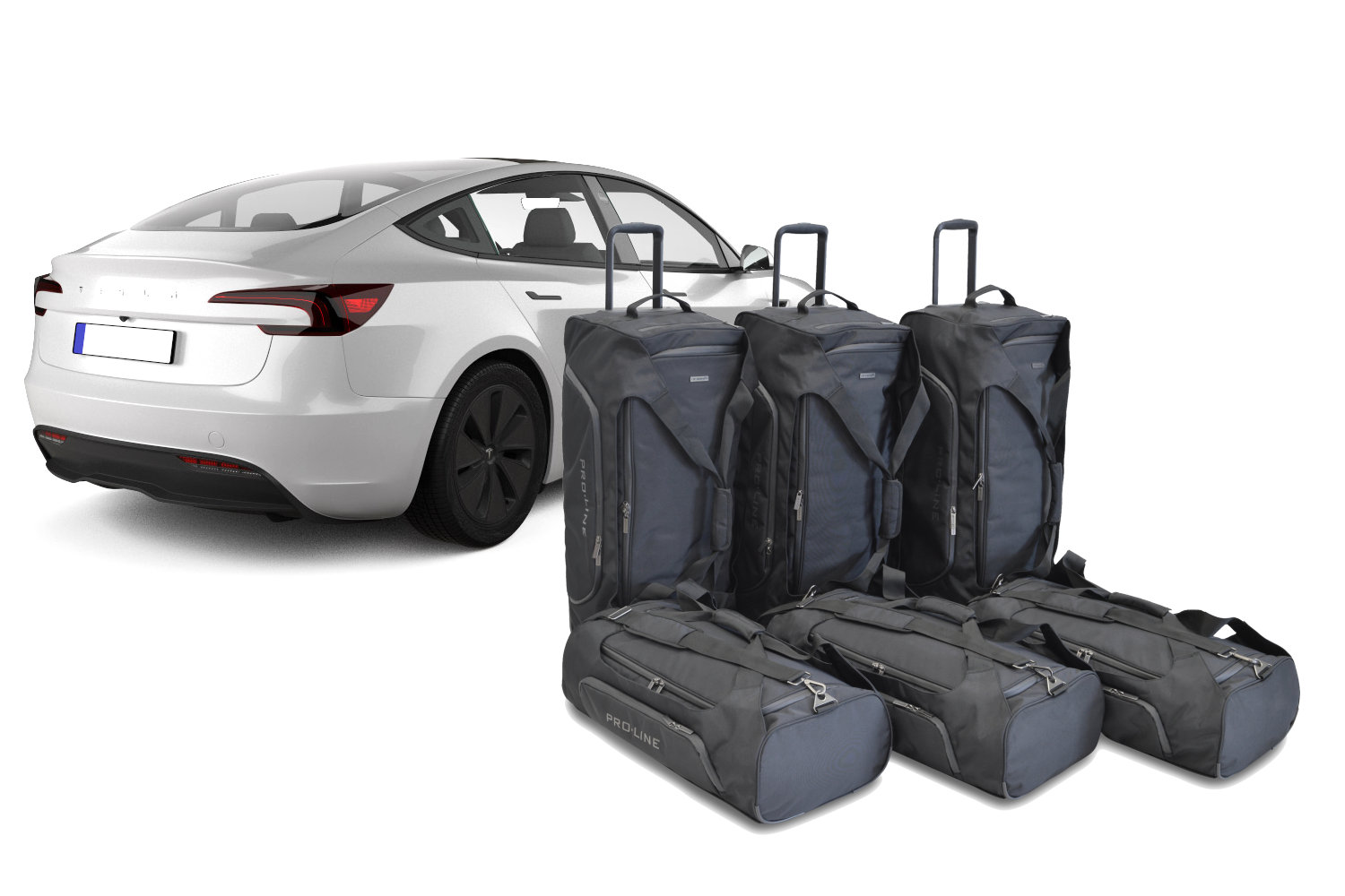 Travel bag set suitable for Tesla Model 3 2024-present 4-door saloon Pro.Line