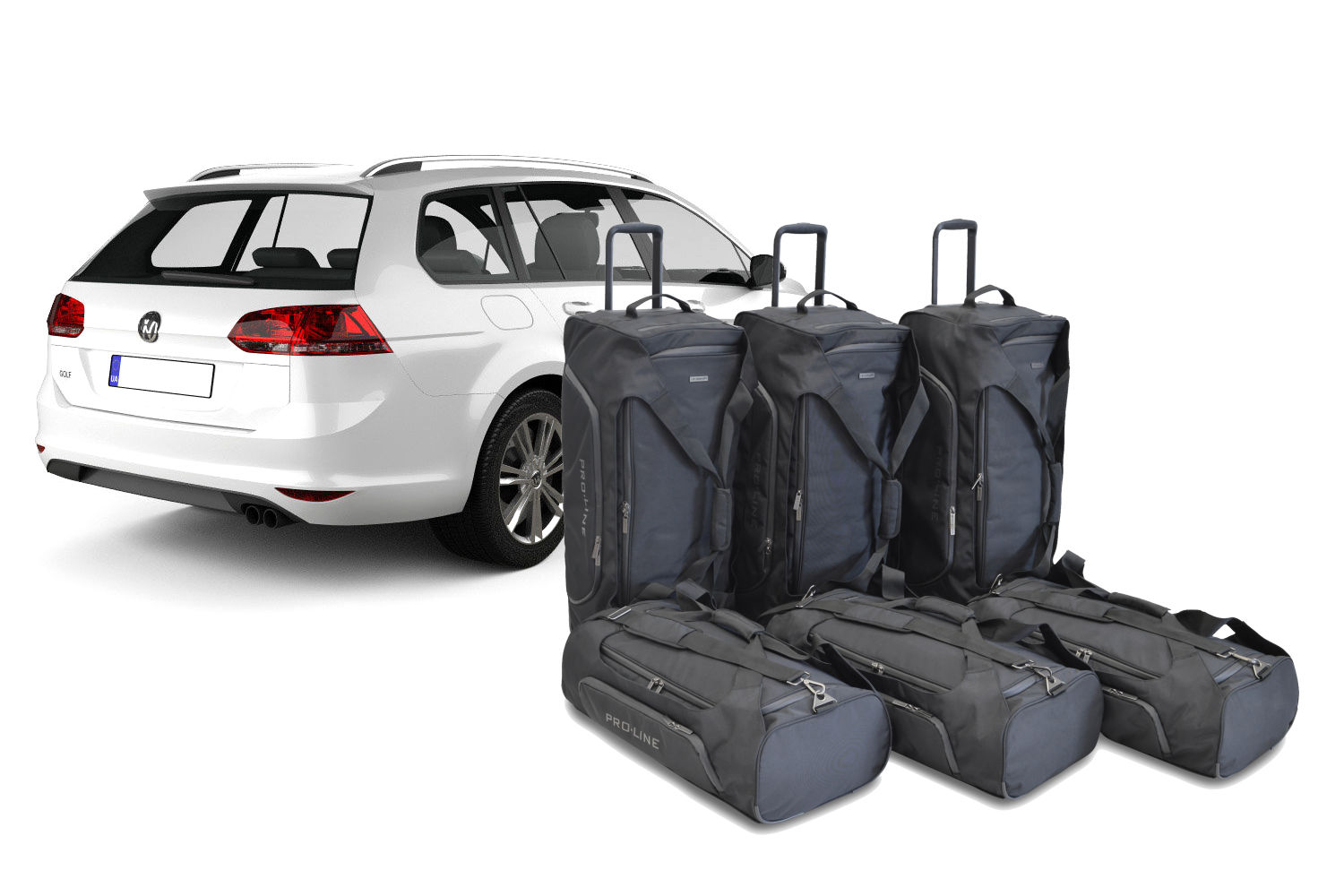 Reisetaschenset passend für Volkswagen Golf VII Variant (5G) 2013-2020 Kombi Pro.Line