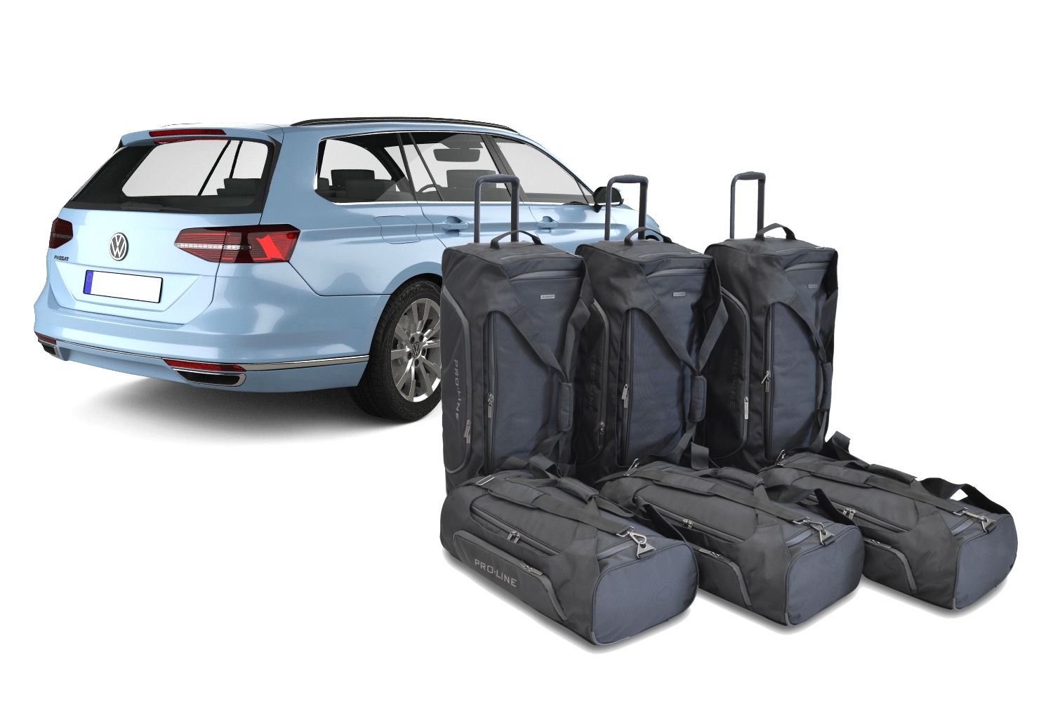 Set de sacs de voyage convient à Volkswagen Passat Variant (B8) 2014-2023 break Pro.Line