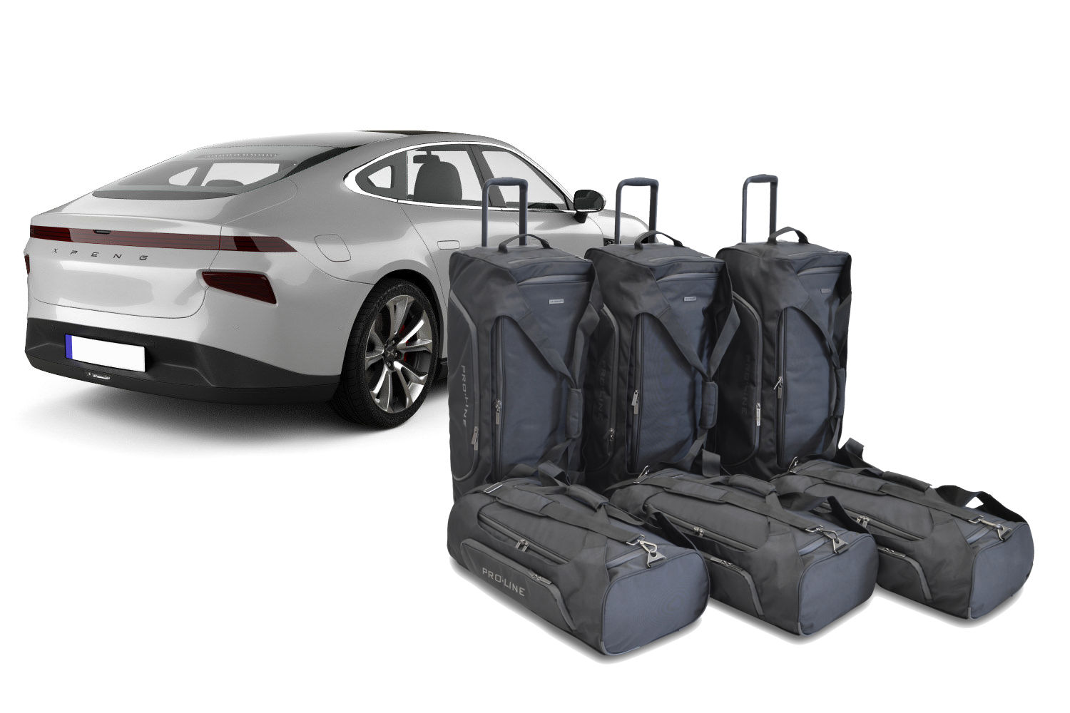 Set de sacs de voyage convient à XPeng P7 2021-présent 4 portes tricorps Pro.Line